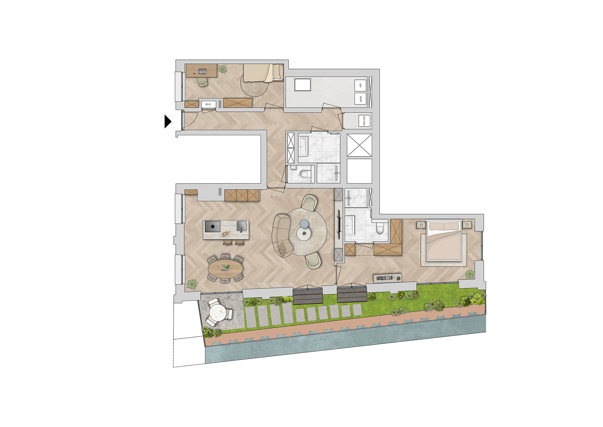 Afbeelding bij Begane grond met royale tuin